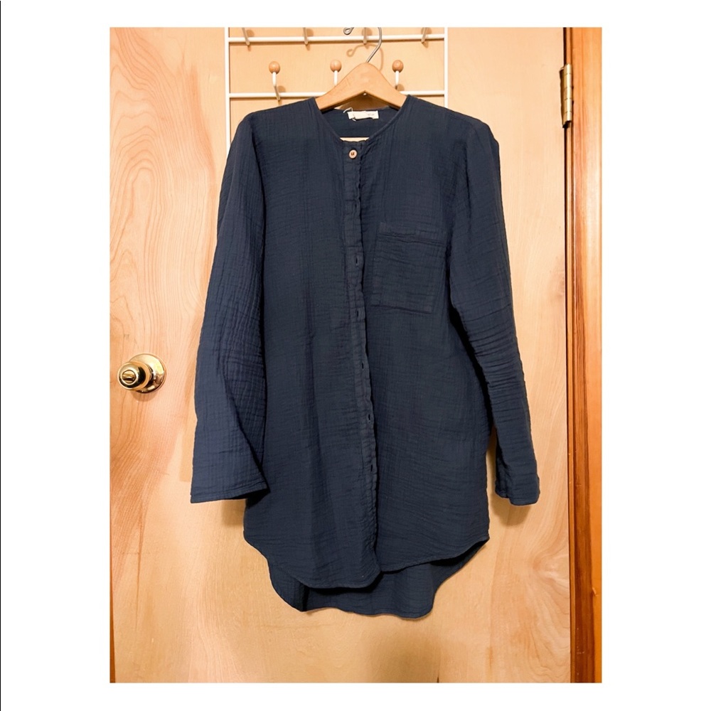 Sister Katie Navy Sally Button Down S